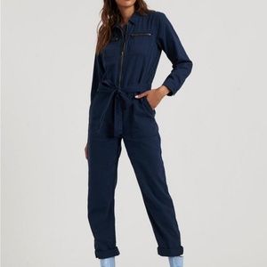 Lucky Brand Navy Boiler Suit Nwot - image 1